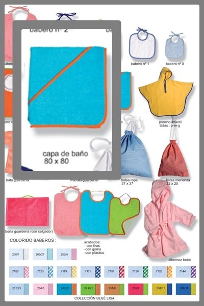 Capa de baño para guardería